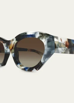 Chloe53mm Recycled Acetate Cat-Eye Sunglasses