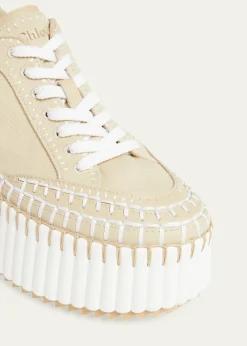 ChloeNama Canvas Platform Sneakers