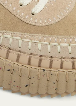 ChloeNama Suede Stitch Walking Sneakers