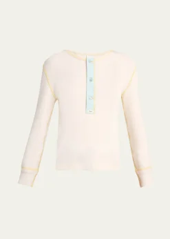 ChloeRibbed Cotton Jersey Top