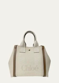 ChloeSmall Tote Bag in Jacquard Canvas