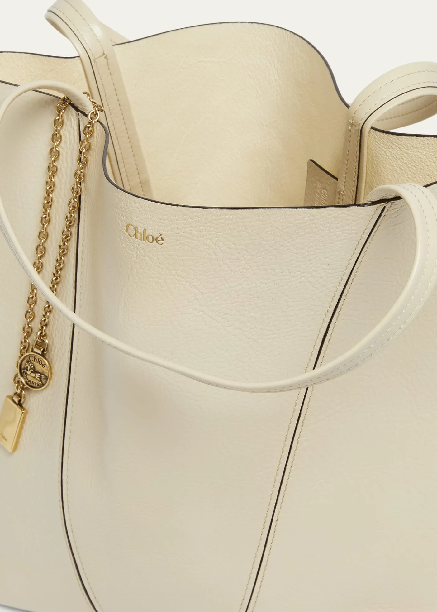 ChloeSpin Medium Tote Bag in Leather