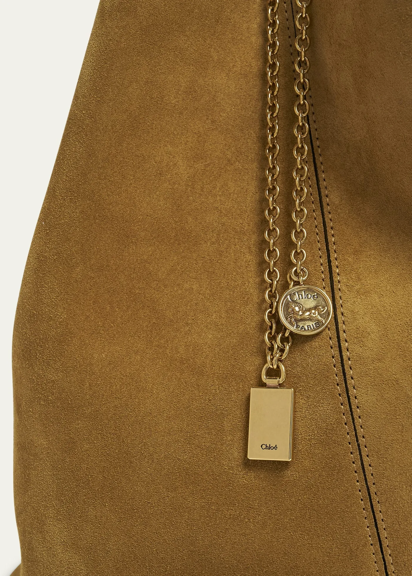 ChloeSpin Medium Tote Bag in Suede