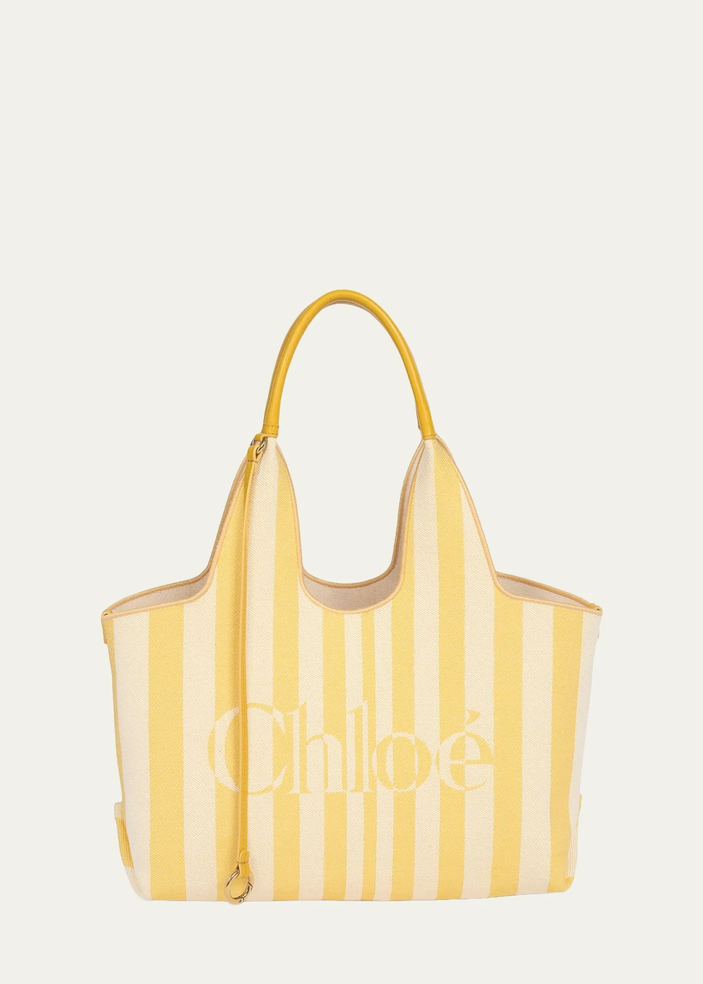 ChloeStripy East-West Jacquard Tote Bag