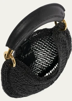ChloeSummer Banana Mini Hobo Bag in Metallic Crochet