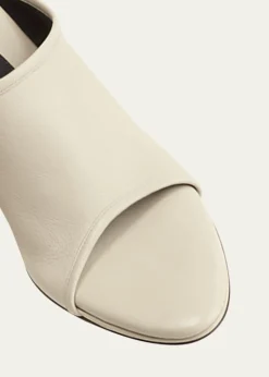 ChristenStretch Leather Wedge Slide Sandals