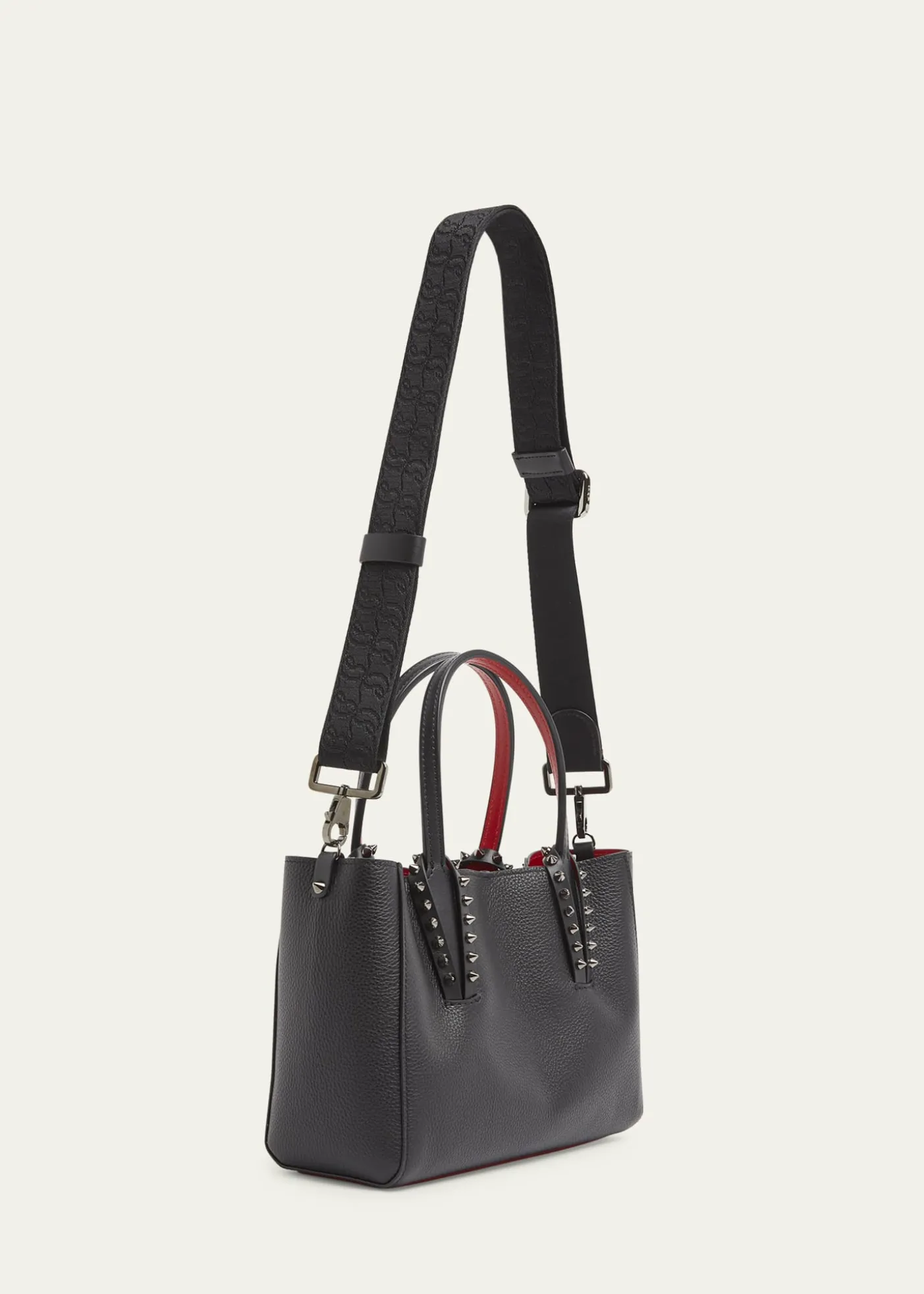 Christian LouboutinCabata Soft East-West Mini Shoulder Bag in Grained Leather