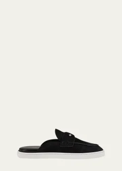 Christian LouboutinChanme Donna Leather Boat Shoe Mules