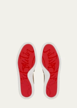 Christian LouboutinDonna Nubuck Leather Boat Shoe Mules