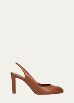Christian Louboutin85mm Fannylove Leather Slingback Pumps