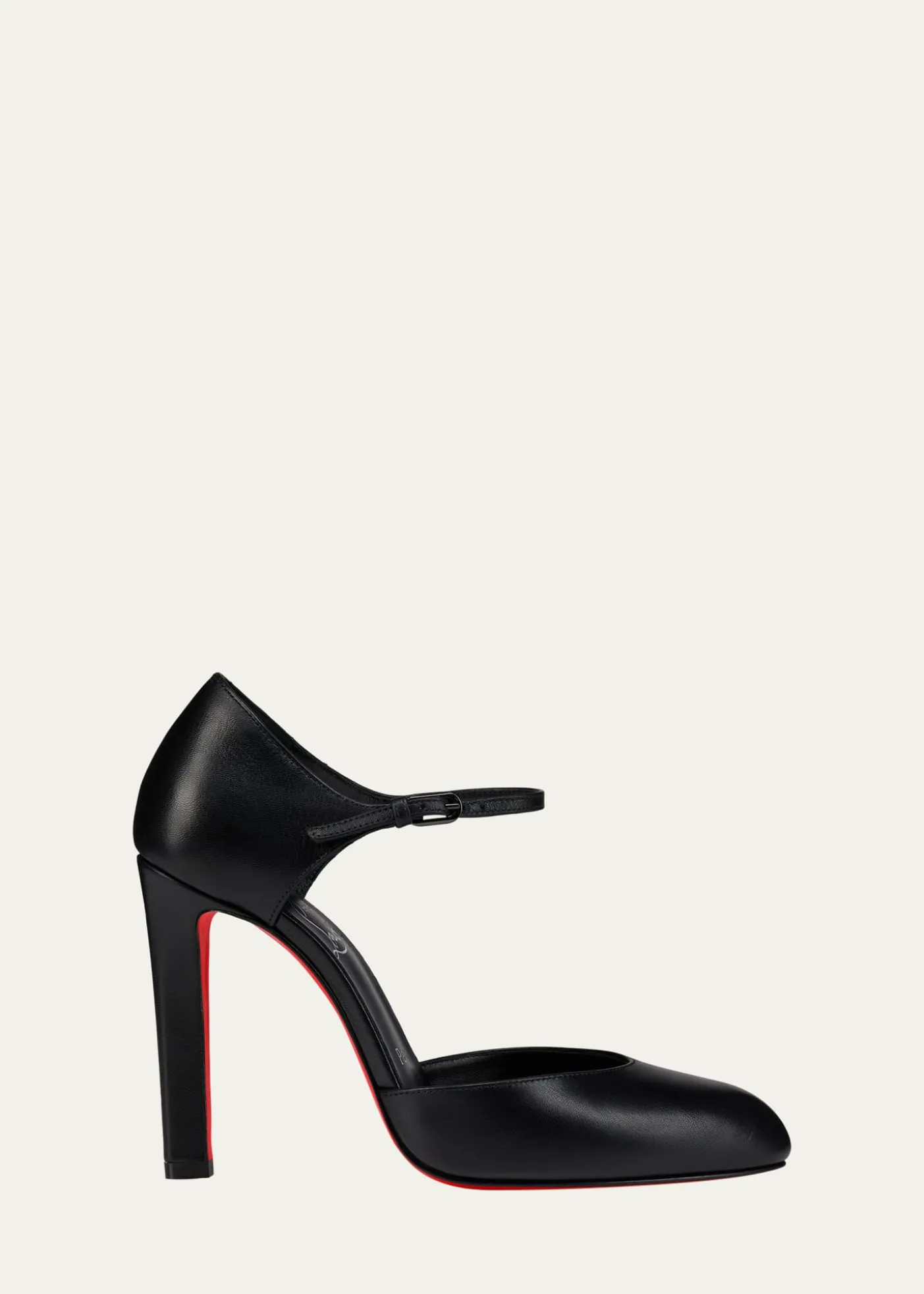 Christian Louboutin100mm Fanny Demie Leather Ankle-Strap Pumps