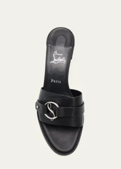 Christian Louboutin55mm Her in Roma Leather Mules