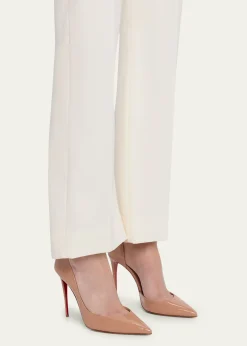 Christian Louboutin100mm Iriza Patent Open-Side Pumps
