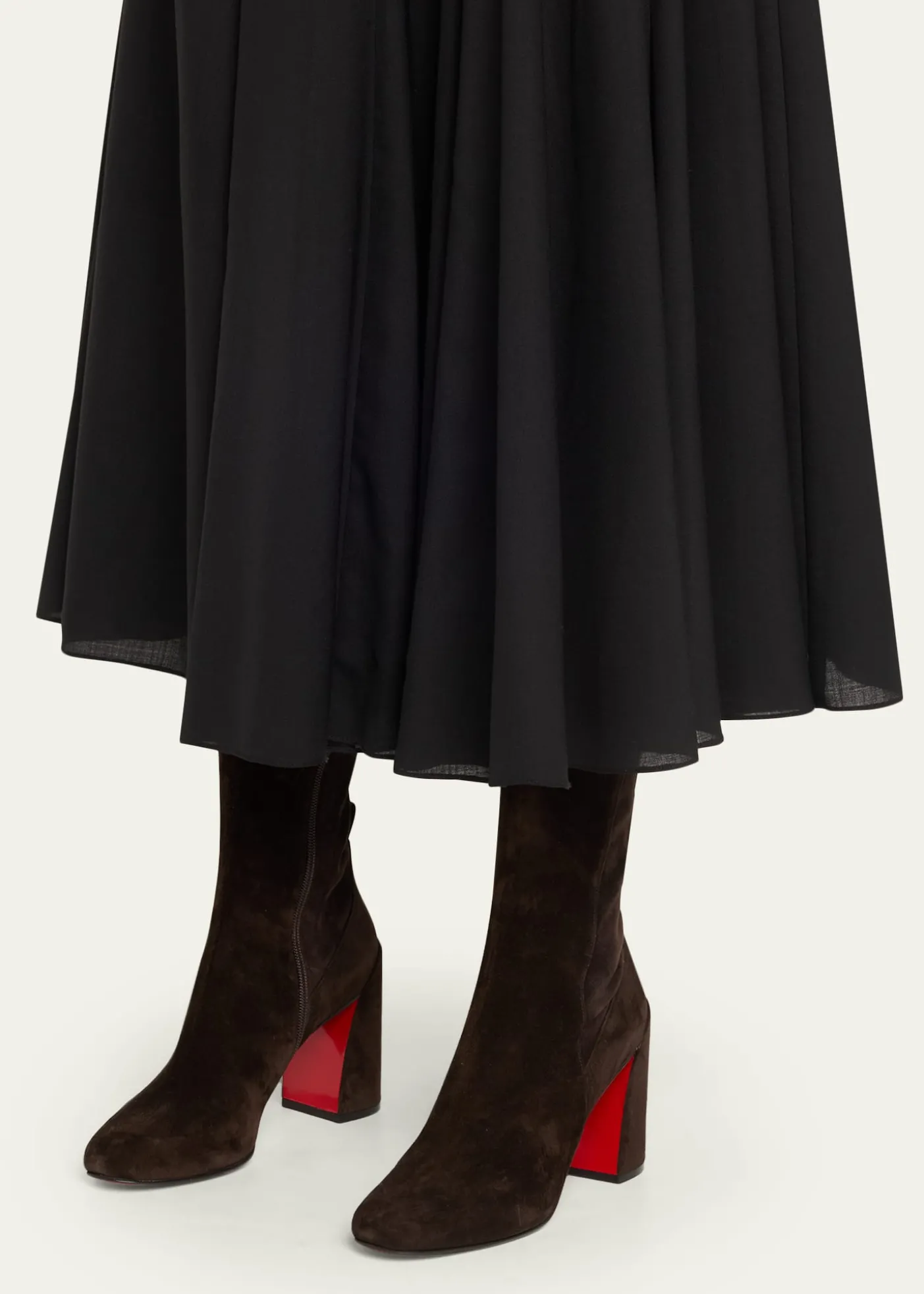 Christian Louboutin85mm Jane Suede Knee-High Boots