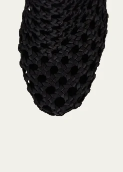 Christian Louboutin85mm Jane Woven Silk Booties
