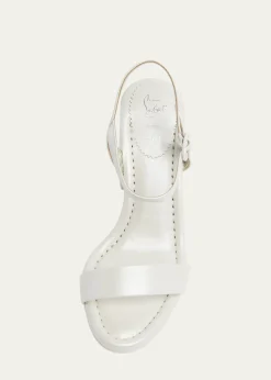 Christian Louboutin85mm Miss Jane Ankle-Strap Sandals