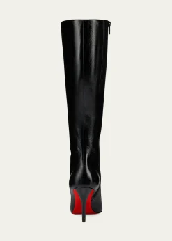 Christian Louboutin80mm Miss Z Leather Knee-High Boots