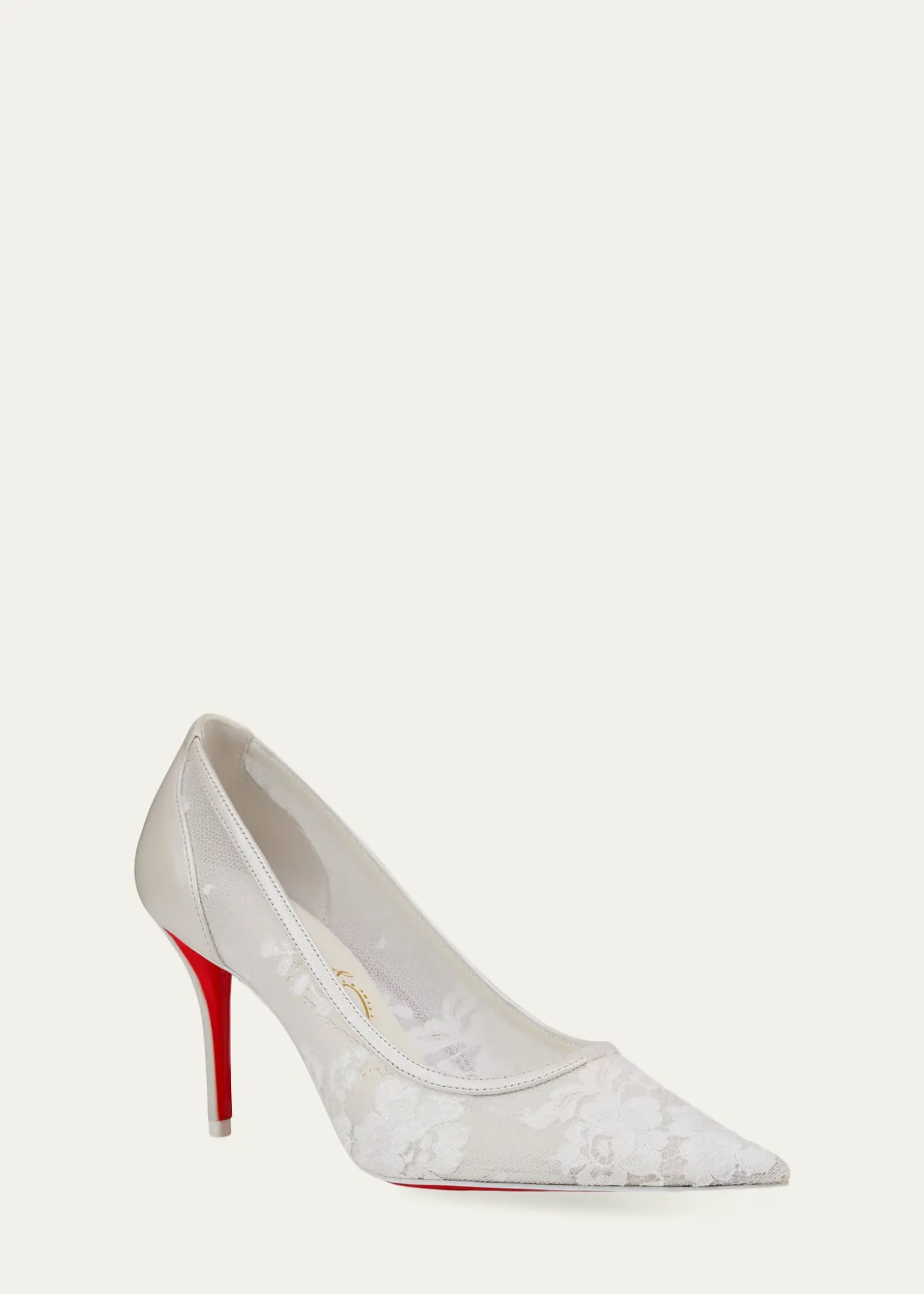 Christian Louboutin80mm Miss Z Floral Mesh Pumps