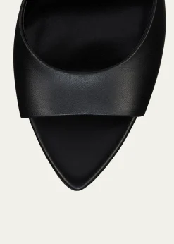 Christian Louboutin100mm Miss Z Leather Red Sole Mules