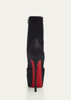 Christian Louboutin160mm Pavlova Satin Platform Booties