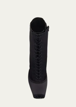 Christian Louboutin100mm Pavlova Satin Booties