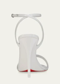 Christian Louboutin100mm Zeezeenella Patent Leather Wedge Sandals