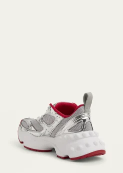 Christian LouboutinSo Flo Mesh & Metallic Leather Runner Sneakers