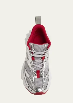Christian LouboutinSo Flo Mesh & Metallic Leather Runner Sneakers