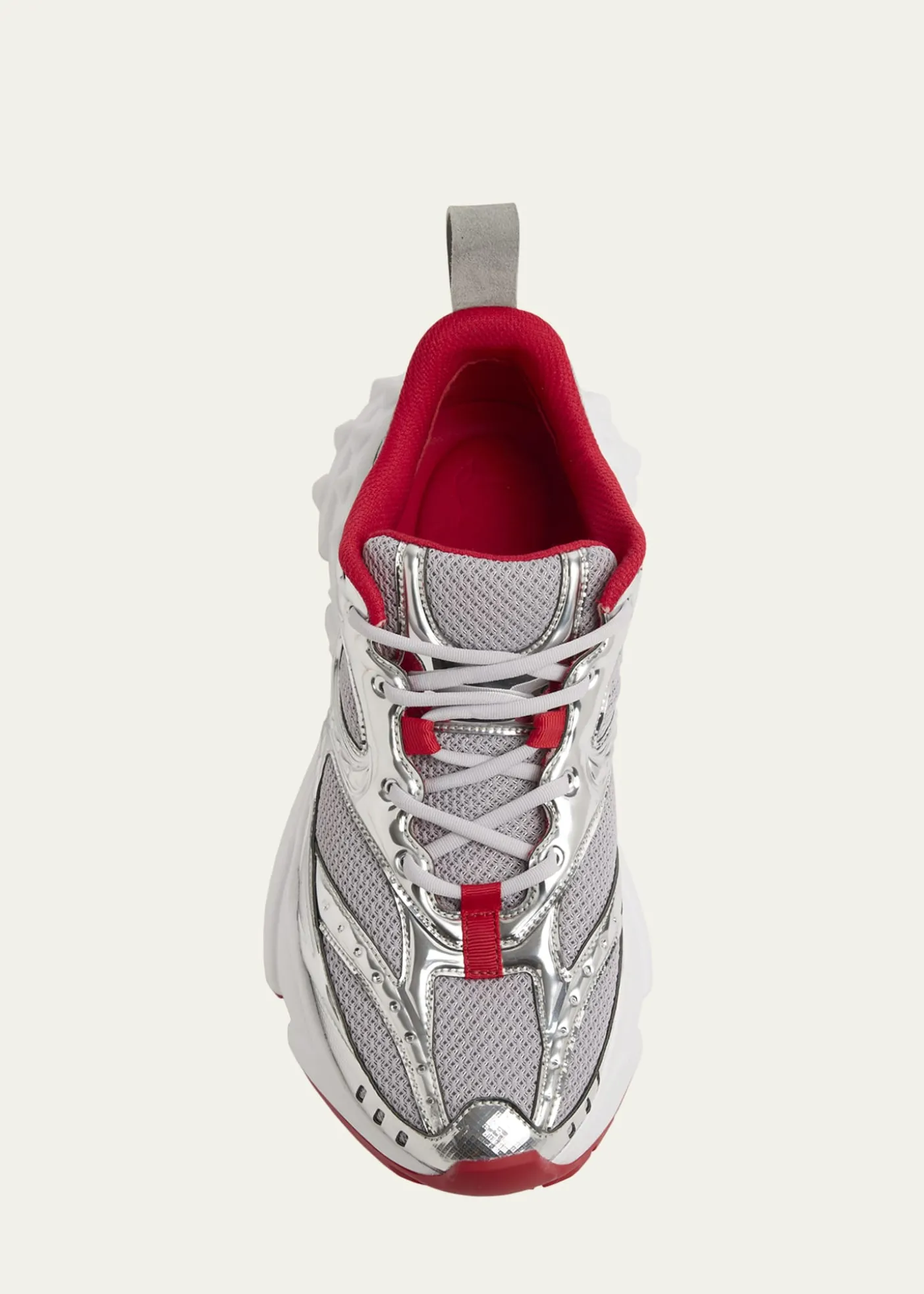 Christian LouboutinSo Flo Mesh & Metallic Leather Runner Sneakers