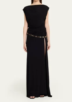 Christopher EsberTortoise Chain Belt Maxi Skirt