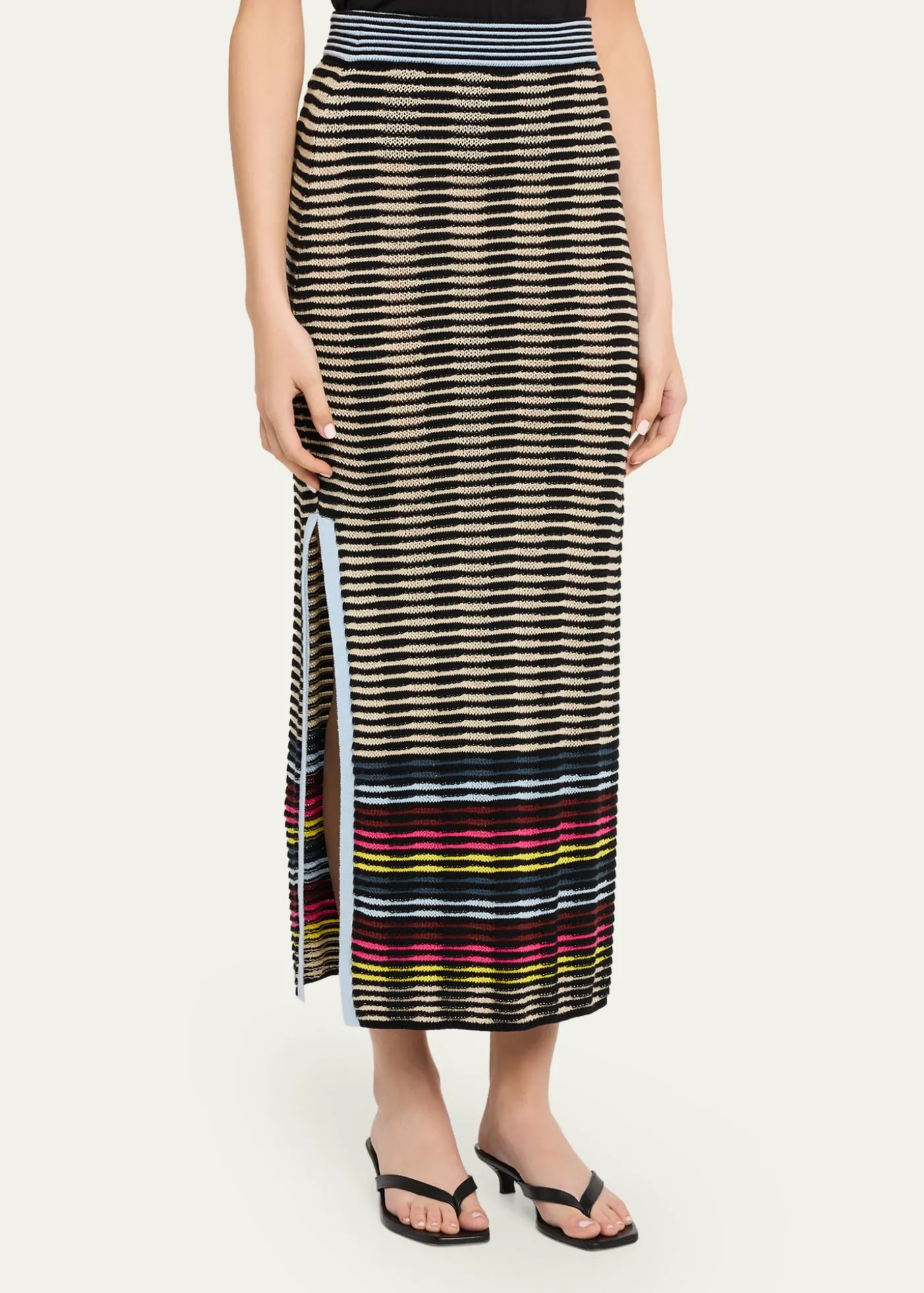 CHRISTOPHER JOHN ROGERSWave Knit Midi Pencil Skirt
