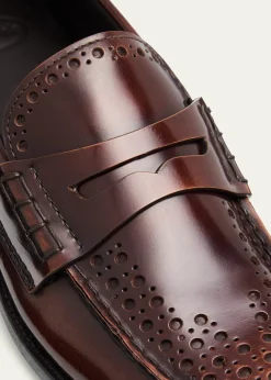 Church'sPolished Fume Leather Penny Loafers