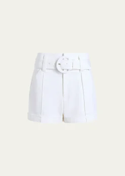 Cinq a SeptAldi Belted Denim Shorts