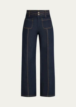 Cinq a SeptDorothea Wide-Leg Jeans