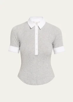 Cinq a SeptJaden Short-Sleeve Top