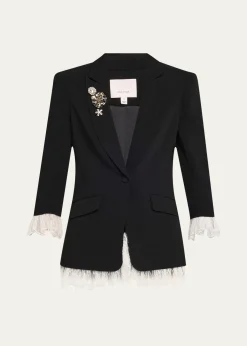 Cinq a SeptRoxie Blazer w/ Lace