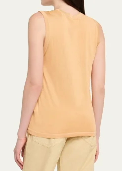 6397Contrast Stitch Tank Top