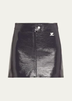 CourregesVinyle Reedition Mini Skirt