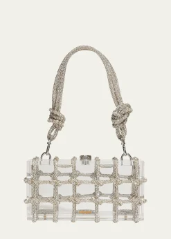 Cult GaiaBess Caged Embellished Box Shoulder Bag