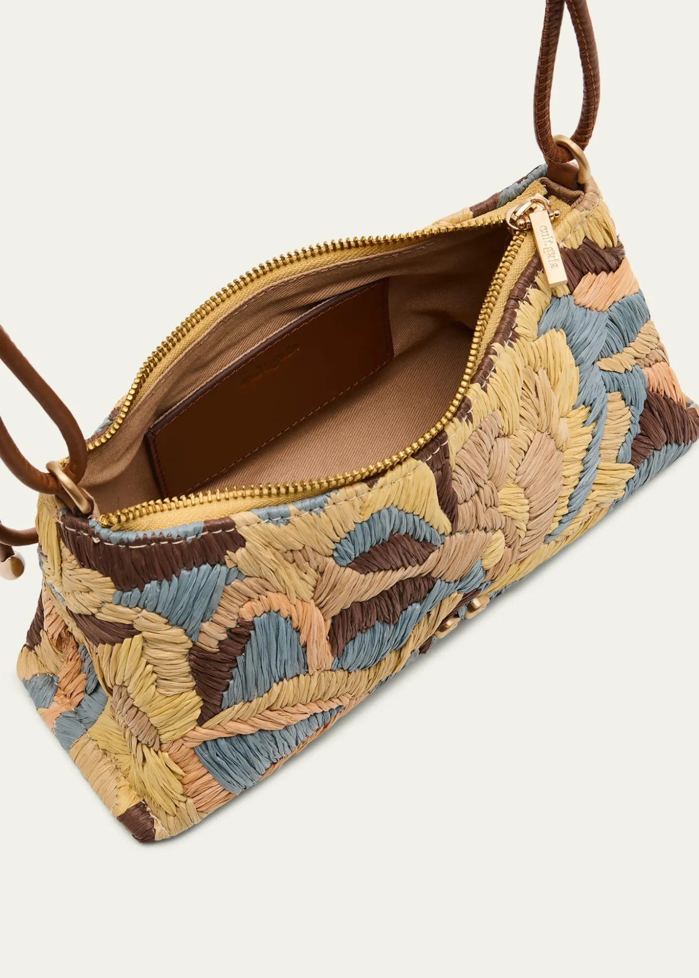 Cult GaiaOsa Braided-Strap Raffia Shoulder Bag