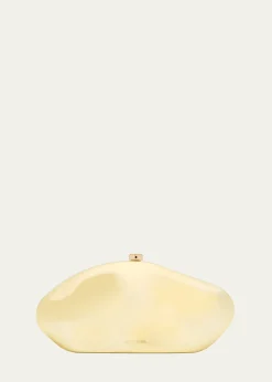 Cult GaiaThe Caldera Metallic Clutch Bag