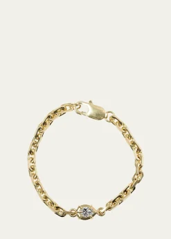 Dara KayeArchitrctura Lab-Grown Diamond Pear Solitaire Chain Bracelet