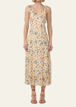 Diane von FurstenbergJules Shimmer Floral-Print Midi Dress