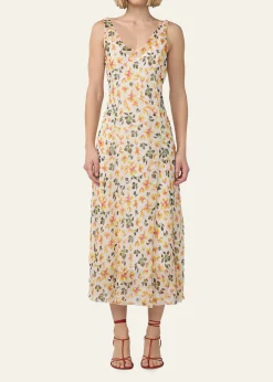 Diane von FurstenbergJules Shimmer Floral-Print Midi Dress