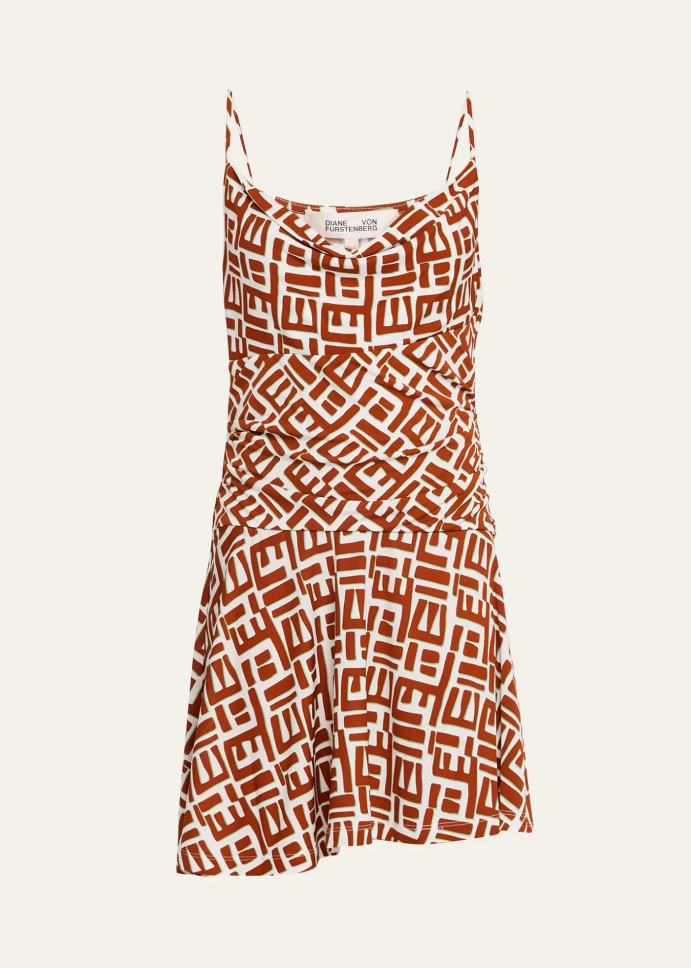 Diane von FurstenbergKai Geometric-Print Jersey Mini Dress