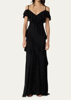 Diane von FurstenbergSofia Ruffle Cold-Shoulder Maxi Dress