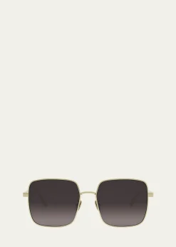 DiorDiorCannage S1U Square Metal Sunglasses
