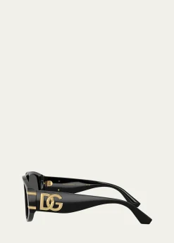 Dolce&GabbanaDG4499 Aviator Acetate Sunglasses