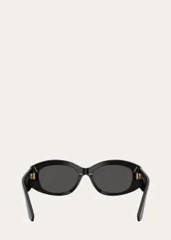 Dolce&GabbanaDG4502 Oval Acetate Sunglasses