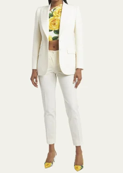 Dolce&GabbanaPeak Lapel Stretch Blazer